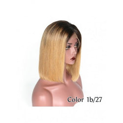 Fontal Lace Wigs Ombre Human Hair avec Baby Hair Lisse Brazilian Remy