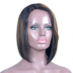 frontal Lace wig 13X4 100% cheveux brésilien Remy Lisse avec baby hair densité 180