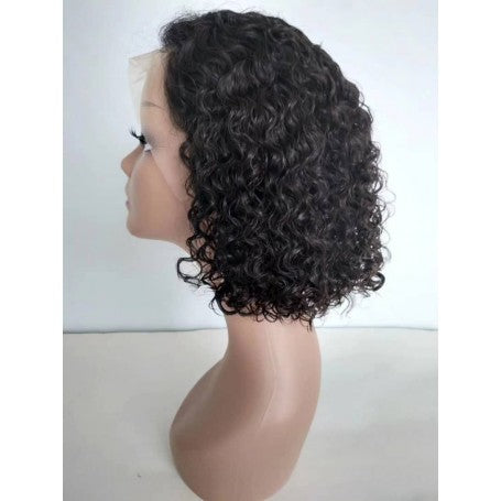 Frontal Lace Wigs Bob Deep Wave 1B 14P