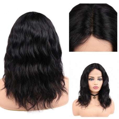 Perruque Lace wig 4x4" Natural Wave Bresilien Remy 14"