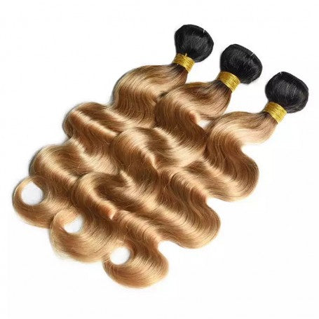 Tissage Brésilien - Mèches 100% Humain Body Wave 1B/27 x3