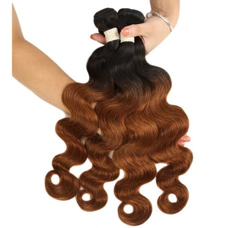 Tissage Brésilien - Mèches 100% Humain Body Wave T1B/30 x4