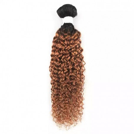 Tissage Brésilien - Mèches 100% Humain Jerry Curl 1B/30 x1